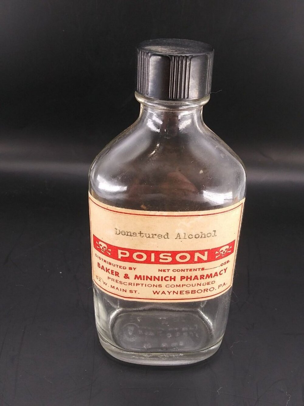 Vintage 5.5" tall apothecary medicine Bottle Item pharmacy